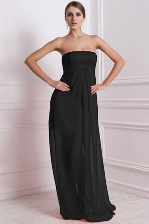 Robe demoiselle d'honneur avec chiffon a-ligne avec zip avec perle de bustier - Photo 10