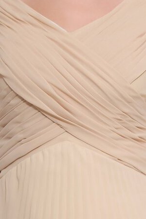 Reißverschluss Chiffon A-Linie bodenlanges langes Brautmutterkleid mit gekappten Ärmeln - Bild 4