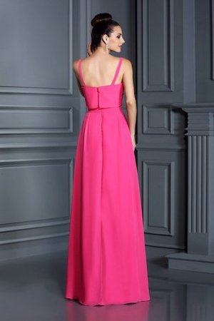 Robe demoiselle d'honneur longue de princesse en chiffon fermeutre eclair a-ligne - Photo 30