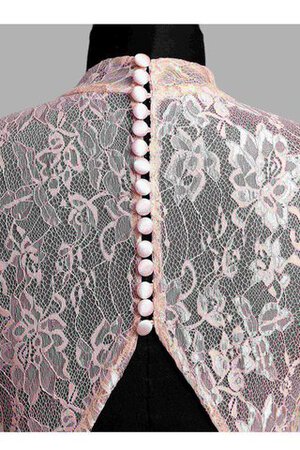 Ärmelloses Reißverschluss Spitze einfaches Ballkleid mit Schlüsselloch Rücken mit Bordüre - Bild 9