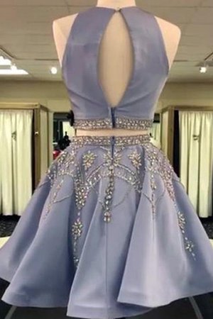Ärmelloses Boot-Ausschnitt A-Linie Prinzessin Fantastisch Abiballkleid - Bild 2