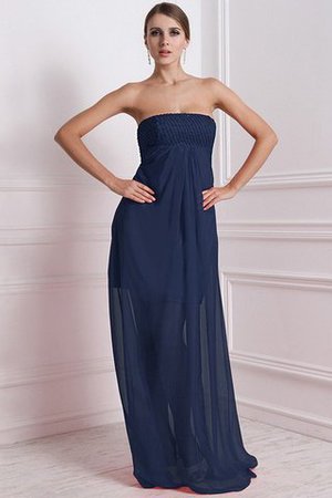 Robe demoiselle d'honneur avec chiffon a-ligne avec zip avec perle de bustier - Photo 8