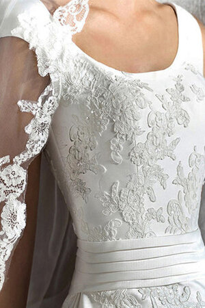Vestido de Novia de Atractivo de Largo de Natural de Cola Corte - Foto 4