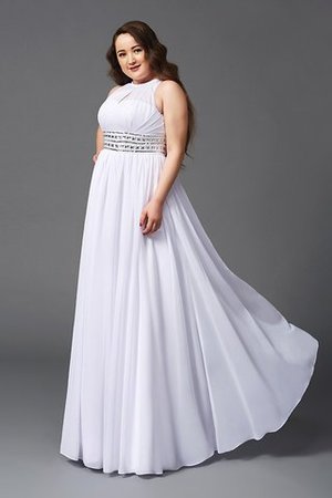 Prinzessin Übergröße Bodenlanges Formelles Ballkleid mit Perlen - Bild 4