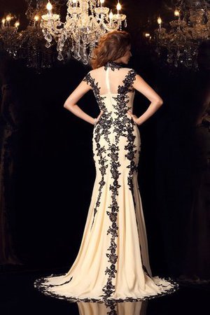 Ärmelloses Meerjungfrau Chiffon Sexy Ballkleid mit Applikation - Bild 2