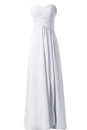 A-Line Ärmelloses Herz-Ausschnitt bodenlanges schick Brautjungfernkleid - Bild 11
