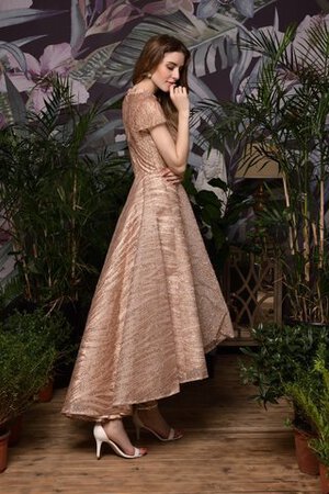 Auffällig A Linie Anständiges Stilvolles Cocktailkleid mit Gekappten Ärmeln - Bild 10