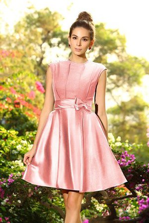Vestido de Dama de Honor de Corte princesa de Sin mangas de Arco Acentuado de Corto - Foto 20