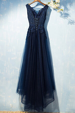 Romántico Vestido de Cóctel de Abalorio de Encantador de Hasta el suelo - Foto 2