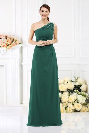 One Schulter Enges Ärmelloses Anständiges Brautjungfernkleid mit Reißverschluss - Bild 7