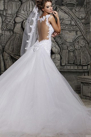 Abito da Sposa Coda A Strascico Corto sensuale in Pizzo Elegante in pizzo con Ricamo - Foto 2