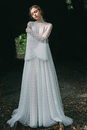 Robe de mariée fermeutre eclair avant-gardiste jusqu'au sol longue femme branché - Photo 1