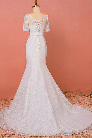Wunderschönen Schlichtes Brautkleid mit Schmetterlingsknoten mit Gürtel - Bild 3