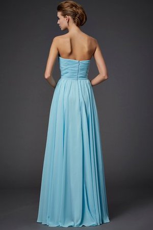 Ärmelloses Empire Taille trägerloser Ausschnitt Perlenbesetztes Ewiges Abendkleid - Bild 2