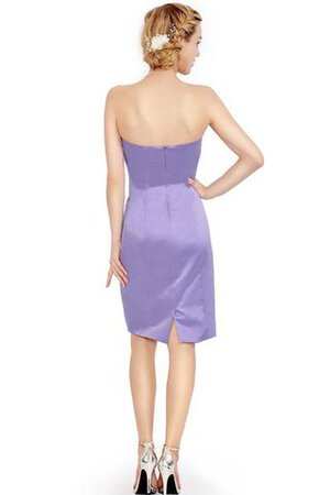 Reißverschluss gerüschtes A-Linie knielanges Abschlusskleid mit Herz-Ausschnitt - Bild 2