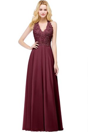 Robe de bal v encolure fait main romantique charmeuse longue