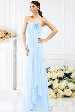 Reißverschluss Trägerloser Ausschnitt Ärmelloses Chiffon Prinzessin Brautjungfernkleid - Bild 18