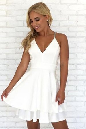 Abito laurea cerniera naturale vendita calda a-line senza maniche in chiffon - Foto 2