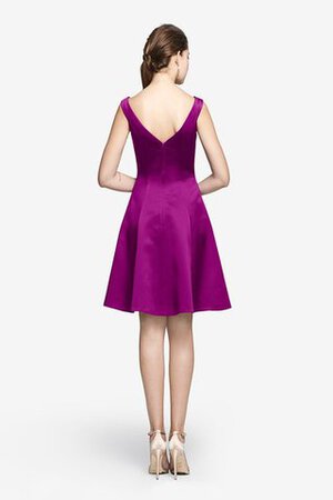 Vestido de Dama de Honor de Corte-A de Sin mangas de Escote en V de Corto con Bolsillos - Foto 15