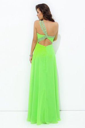 Robe de bal longue d'épaule asymétrique de princesse avec sans manches a-ligne - Photo 2