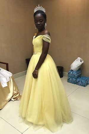 Vestido de Fiesta de Corte-A de Corte princesa de Cremallera de Fajas de Sin mangas - Foto 1