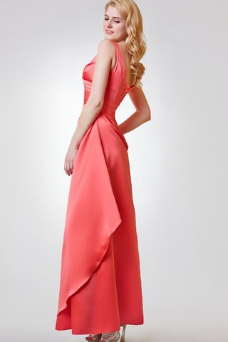 Vestido de Dama de Honor de Corte-A de Cordón de Espalda con ojo de cerradura - Foto 2