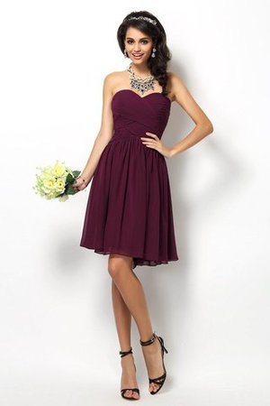 Abito da Damigella Cuore Cerniera Principessa A-Line in Chiffon - Foto 1