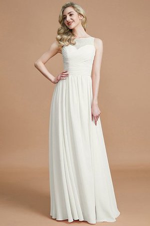 Robe demoiselle d'honneur de col bateau de princesse avec chiffon a-ligne ruché - Photo 21