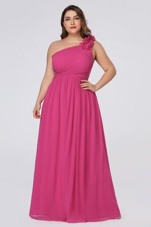 Robe de bal distinctif ceinture haut manche nulle en satin extensible en grandes tailles - Photo 1