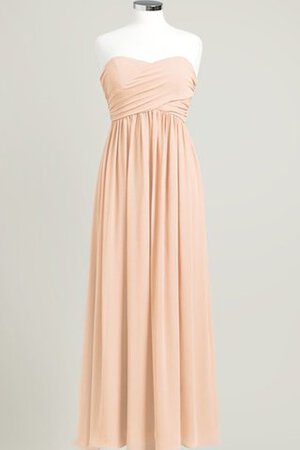 Robe demoiselle d'honneur plissé longue de col en cœur ruché - Photo 8