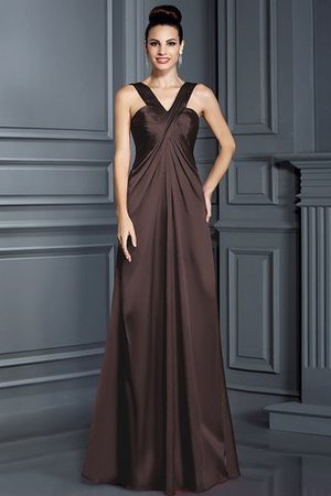 Spaghetti Träger A Linie Ärmelloses Empire Taille Anständiges Brautjungfernkleid - Bild 8