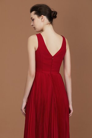 Herrlich A-Line Normale Taille Bodenlanges Brautjungfernkleid aus Chiffon - Bild 8