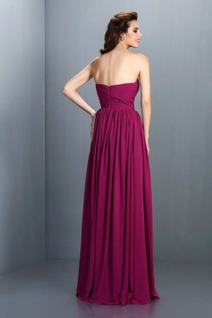 Prinzessin Chiffon Plissiertes Ballkleid mit Herz-Ausschnitt ohne Ärmeln - Bild 2