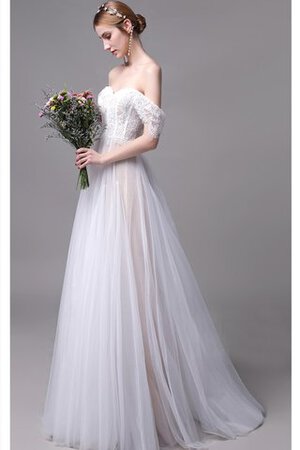 Süss Tüll Dom Zeitloses Brautkleid mit Natürlicher Taille - Bild 2
