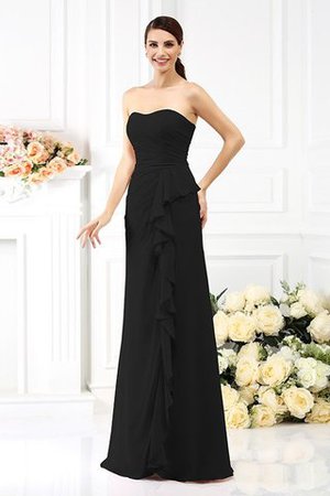 Trägerloser Ausschnitt Ärmelloses Prinzessin Empire Taille Anständiges Brautjungfernkleid - Bild 2