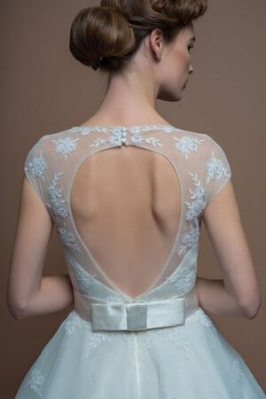 Robe de mariée vintage nature en plage longueur mollet avec nœud - Photo 4