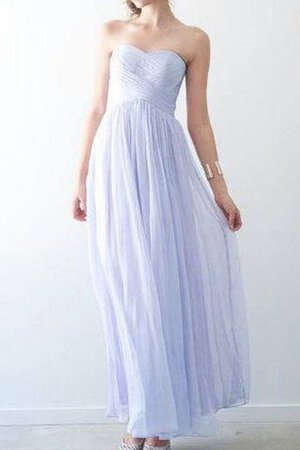 Ärmelloses plissiertes sexy knöchellanges extravagantes Brautjungfernkleid mit kreuz - Bild 1