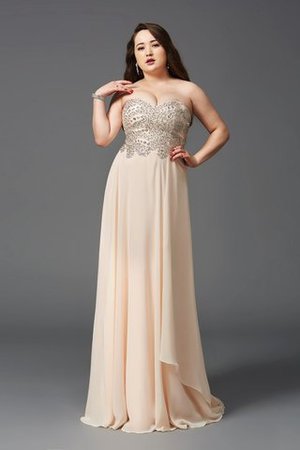 Chiffon Sweep train Sexy Anständiges Ballkleid ohne Ärmeln - Bild 1
