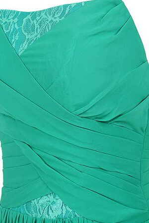 Trägerlos Ärmellos plissiertes Chiffon Rocklänge-asymmetrisches mini Brautjungfernkleid - Bild 5