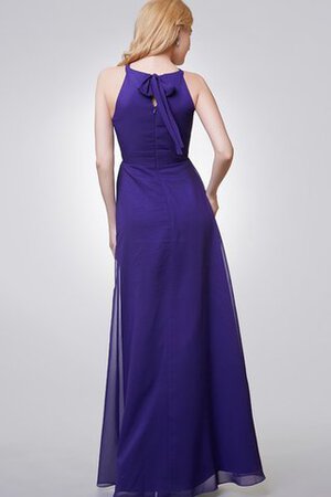 Robe demoiselle d'honneur plissage ceinture avec chiffon fermeutre eclair ruché - Photo 3