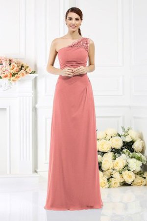 One Schulter Enges Ärmelloses Anständiges Brautjungfernkleid mit Reißverschluss - Bild 21