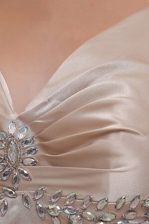 Robe de soirée long fourchure latérale manche nulle avec perle - Photo 6