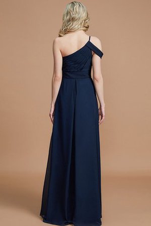 A-Linie Ein Schulterfreies Prinzessin Bodenlanges Brautjungfernkleid aus Chiffon - Bild 35