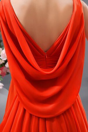 Empire Taille Chiffon drapiertes V-Ausschnitt langes Brautmutterkleid - Bild 5