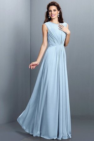 Prinzessin A Linie Plissiertes Normale Taille Brautjungfernkleid mit Drapierung - Bild 18