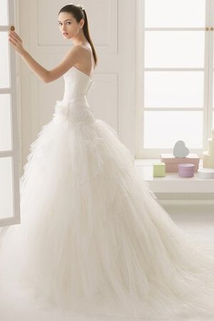 Abito da Sposa Lungo con Cascata Volant sexy con Festone a Sala Sirena - Foto 2