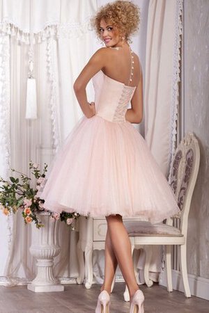 Robe fête de la rentrée plissage derniere tendance manche nulle textile en tulle ligne a - Photo 2