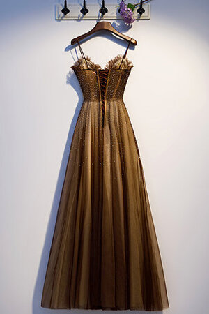 Ewiges Spaghetti Träger Ziemlich Bezauberndes Ballkleid mit Rücken Schnürung - Bild 7