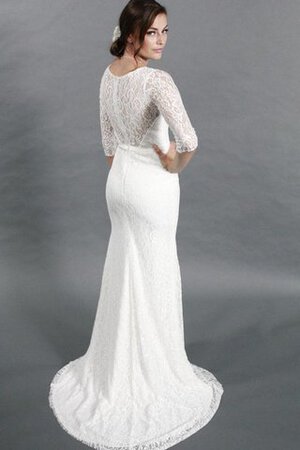 Robe de mariée vintage modeste avec manche 1/2 fermeutre eclair - Photo 3