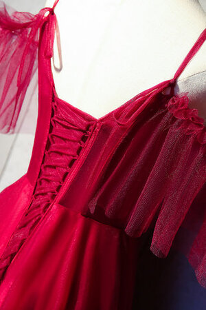 Normale Taille Satin Zauberhaft Exklusive Cocktailkleid mit Rüschen - Bild 5